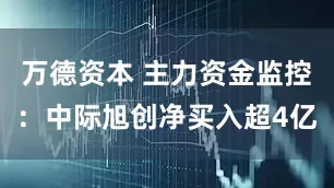 万德资本 主力资金监控：中际旭创净买入超4亿