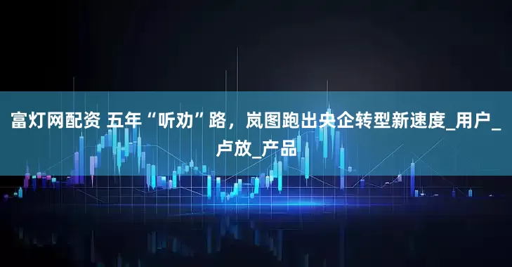 富灯网配资 五年“听劝”路，岚图跑出央企转型新速度_用户_卢放_产品